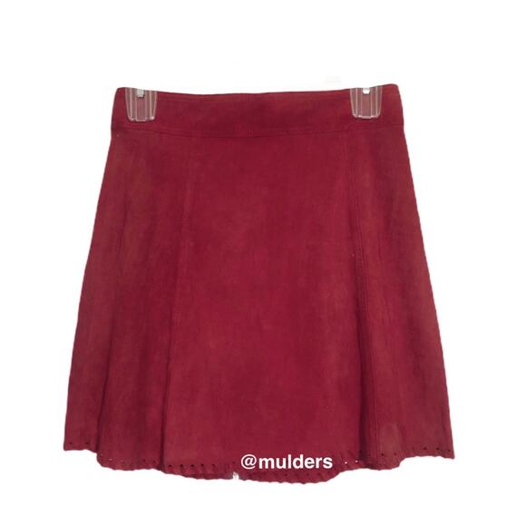 Somedays Lovin Burgundy A-Line Bohemian Boho Summer Festival Skirt Small - Picture 1 of 8